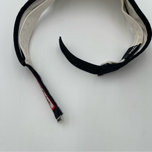 Titleist Pro V1 Footjoy Sun Visor Hat Cap Black & White One Size Adjustable - Picture 11 of 12